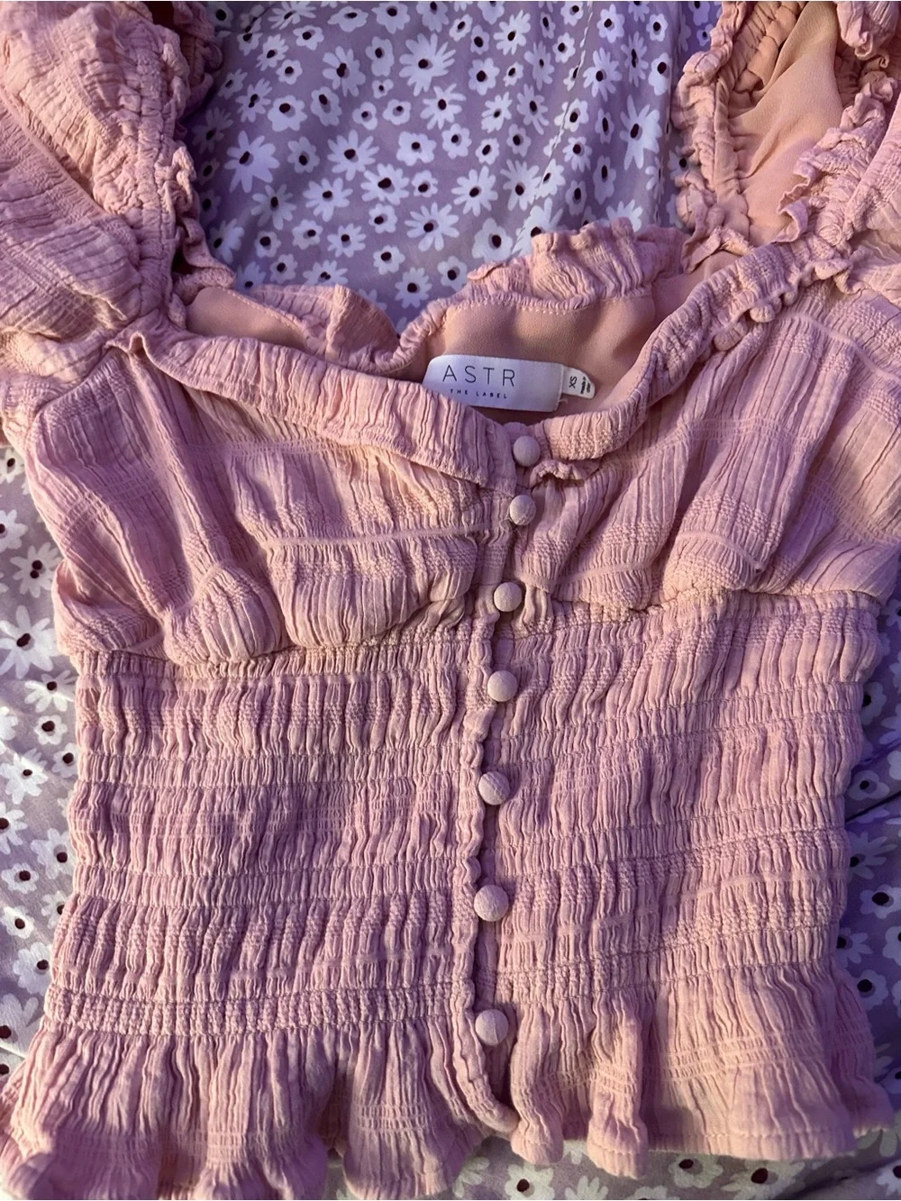 ASTR ANZA TOP IN PINK size XS